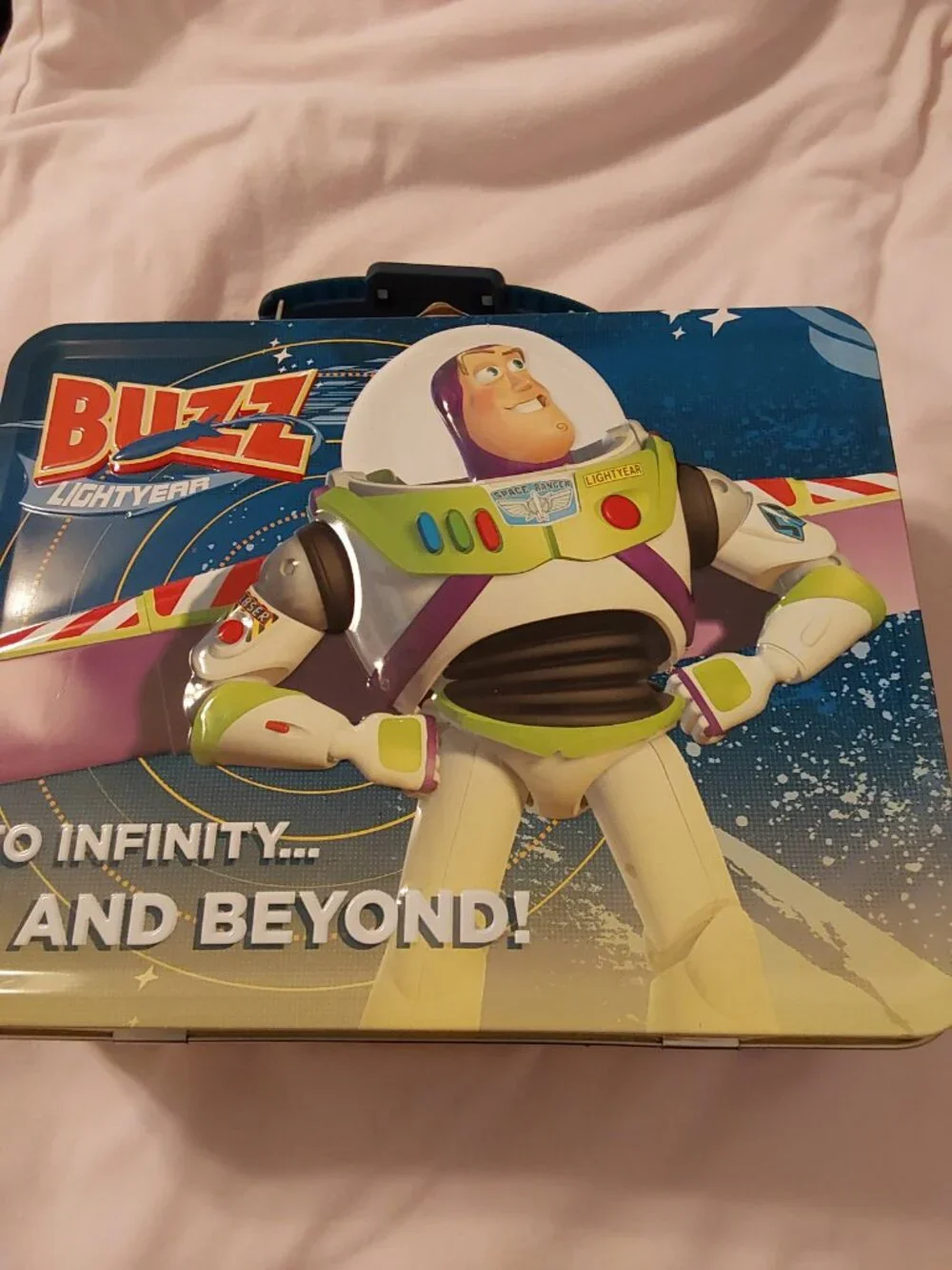 Toy Story Metal Tin Lunch Box Buzz Lightyear Beyond BRAND NEW